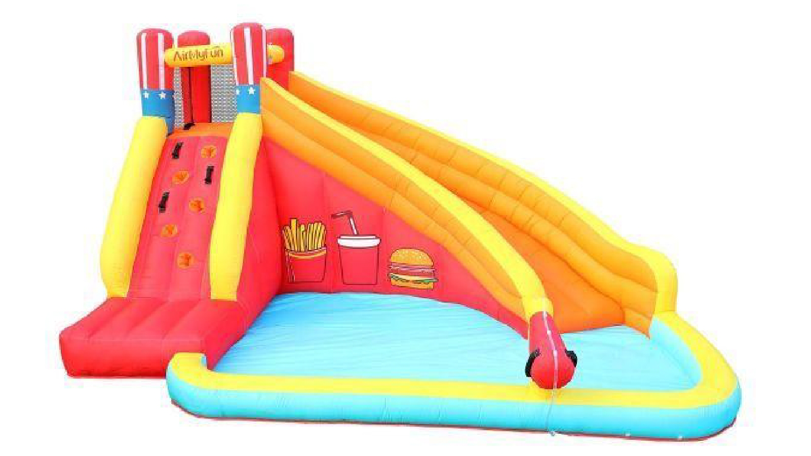 All 4 Kids Air My Fun Summer Time Jumping Castle with Slide and Shooting Gun