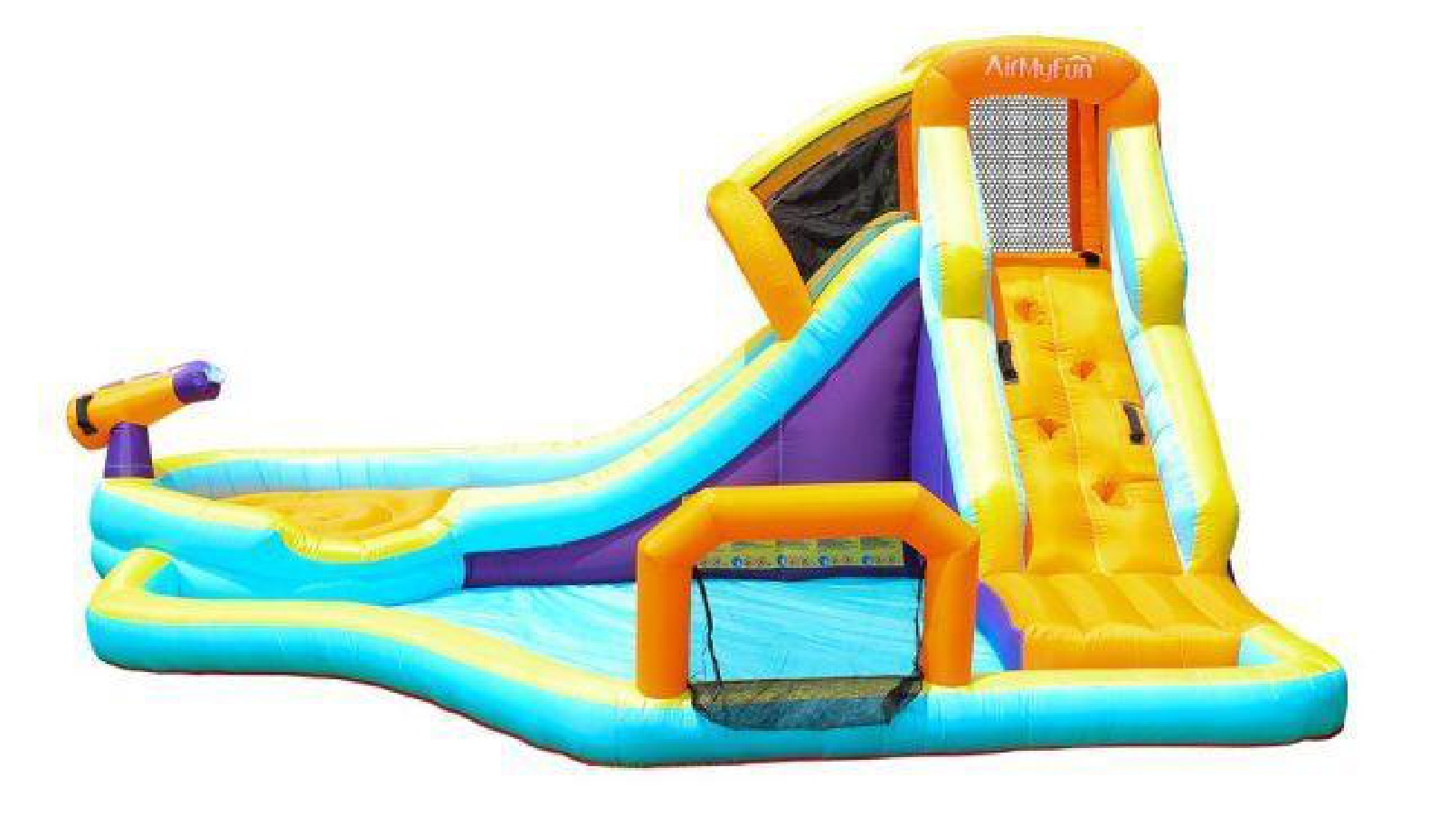 All 4 Kids Air My Fun Climb Time Jumping Castle with Slide and Shooting