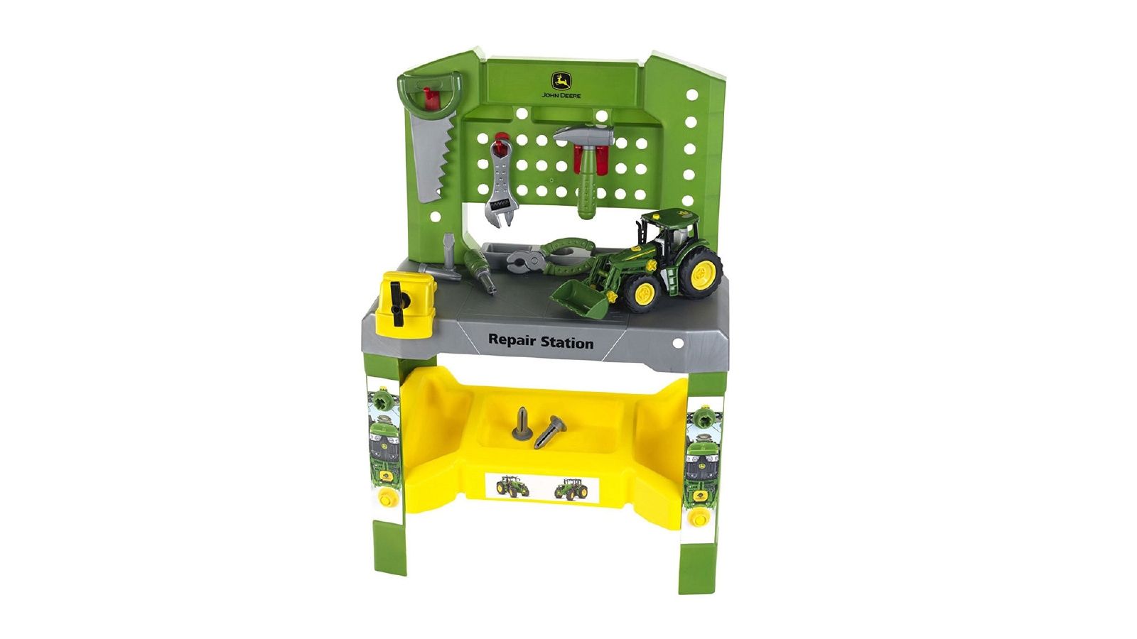 John Deere Repair Station with Tractor