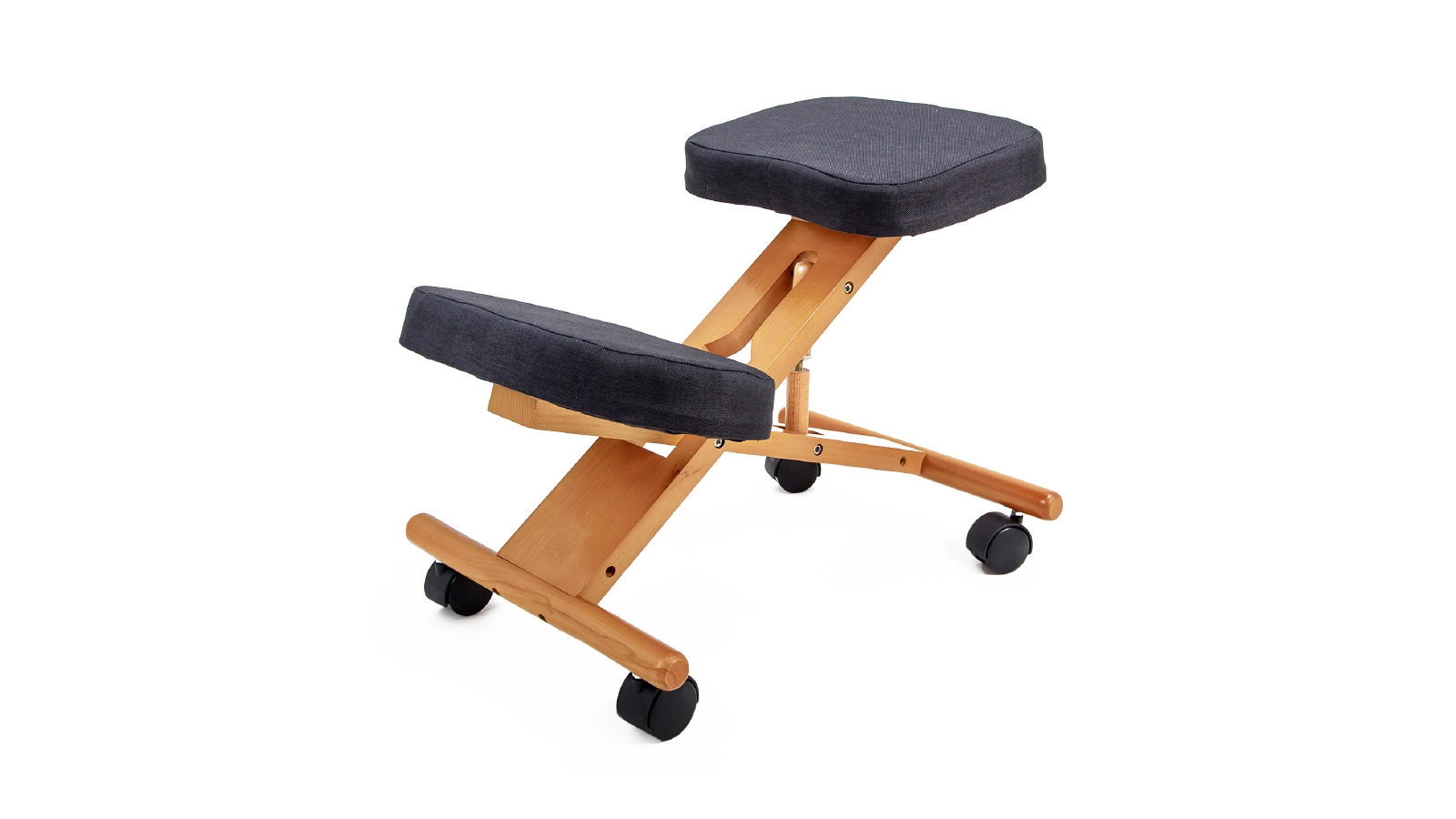 Forever Beauty Ergonomic Adjustable Kneeling Chair Black Harvey Norman