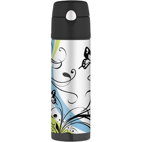 Thermos Butterfly Stainless Steel Vacuum Hydration Bottle - 530ml