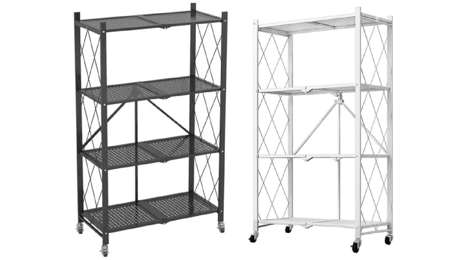 Ekkio 4 Tier Foldable Storage Shelf Harvey Norman
