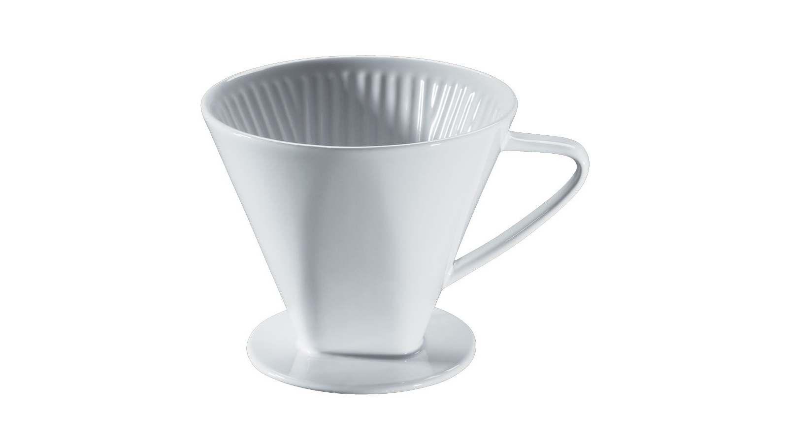 Cilio 16x13.5cm Coffee Filter Ceramic, White Suitable for Filter Paper Size 6