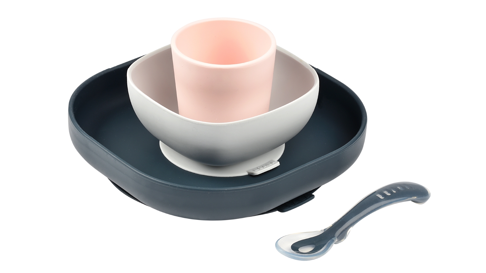 Beaba Silicone Suction Meal Set - Night Blue