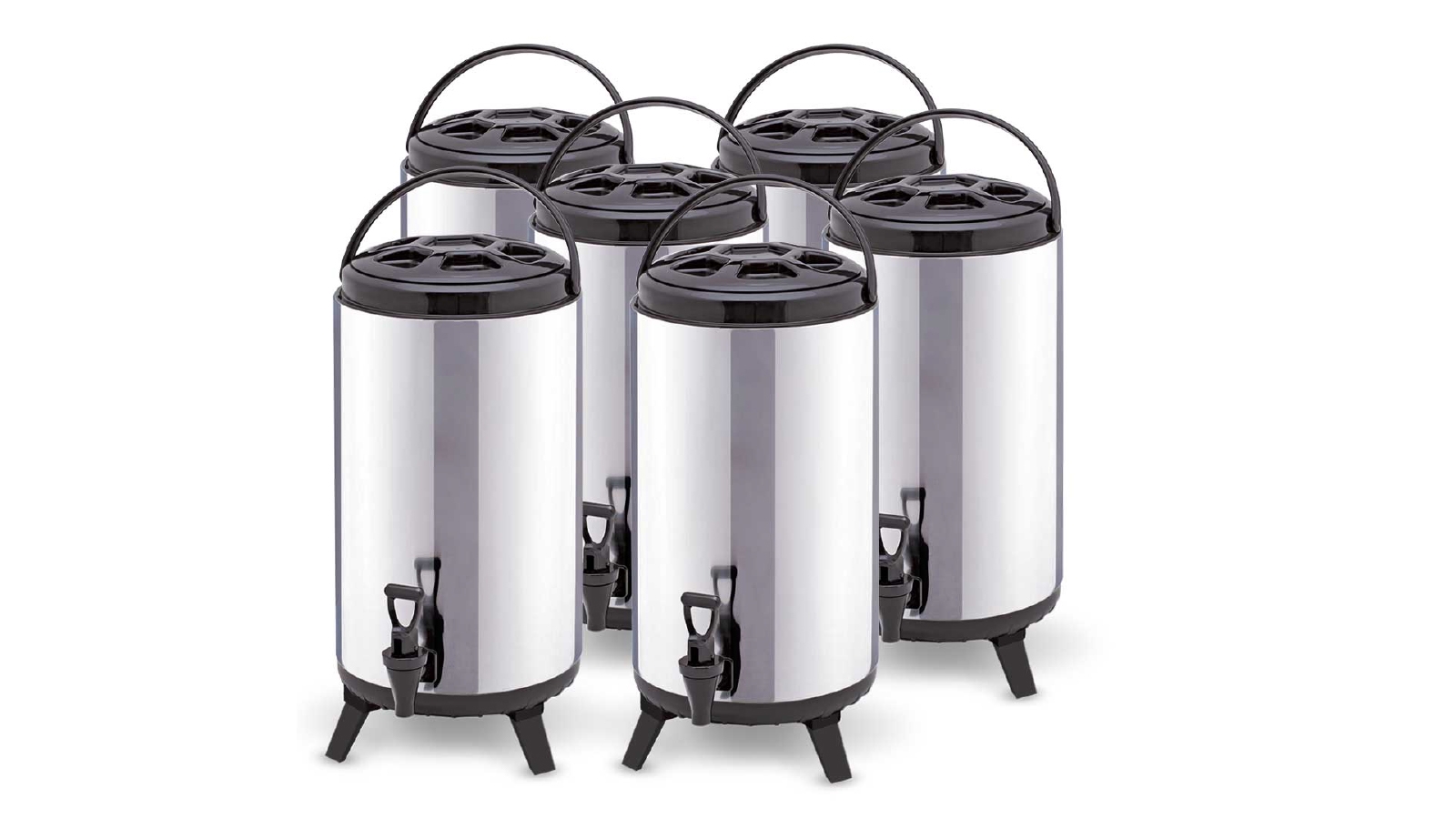 SOGA 6x 12L Portable Insulated Cold/Heat Brew Pot With Dispenser