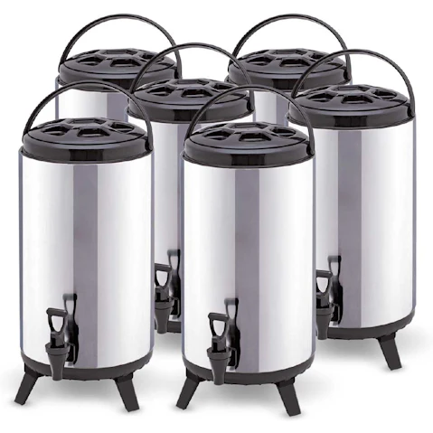 SOGA 6x 12L Portable Insulated Cold/Heat Brew Pot With Dispenser