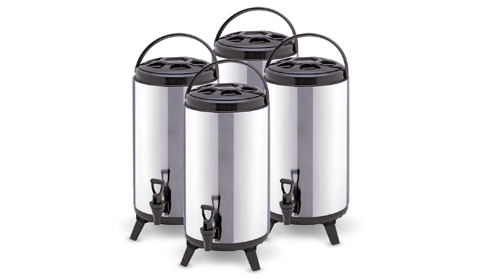 SOGA 4x 12L Portable Insulated Cold/Heat Brew Pot With Dispenser