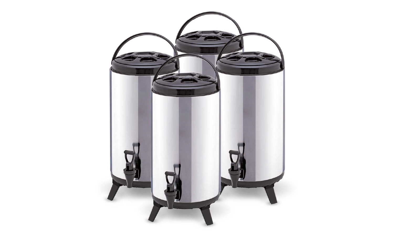 SOGA 4x 8L Portable Insulated Cold/Heat Brew Pot With Dispenser