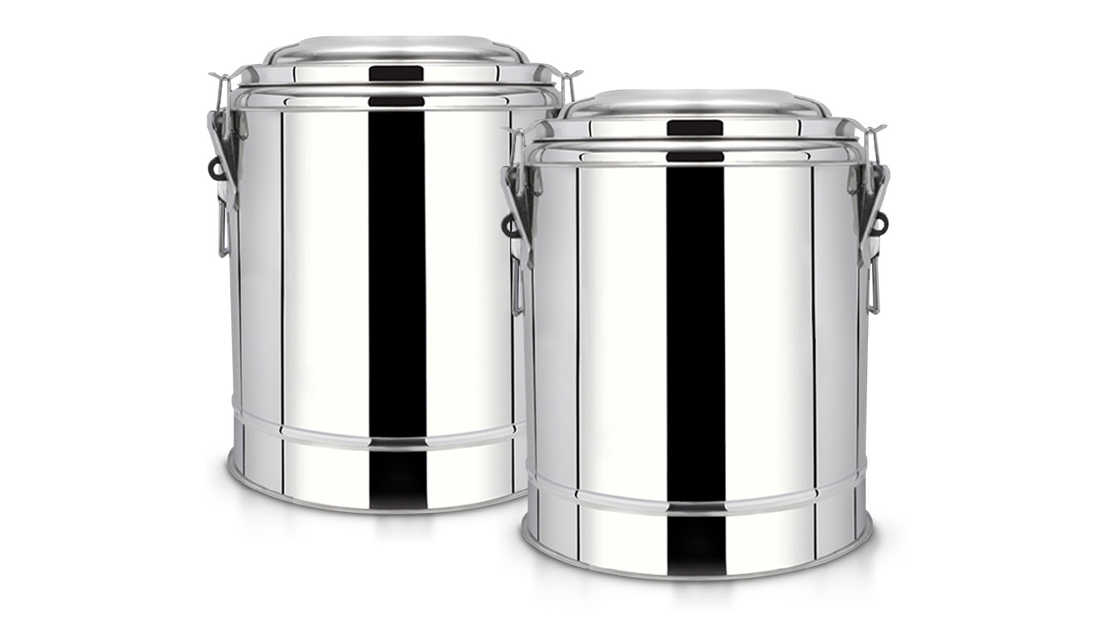 SOGA 2 Piece 22 Litre Stainless Steel Insulated Stock Pot
