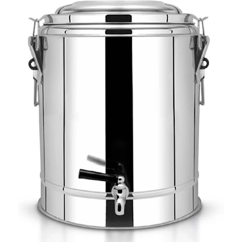 SOGA 35L Stainless Steel Insulated Stock Pot Dispenser With Tap