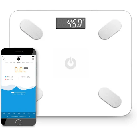 SOGA Wireless Bluetooth Digital Body Fat Scale - White