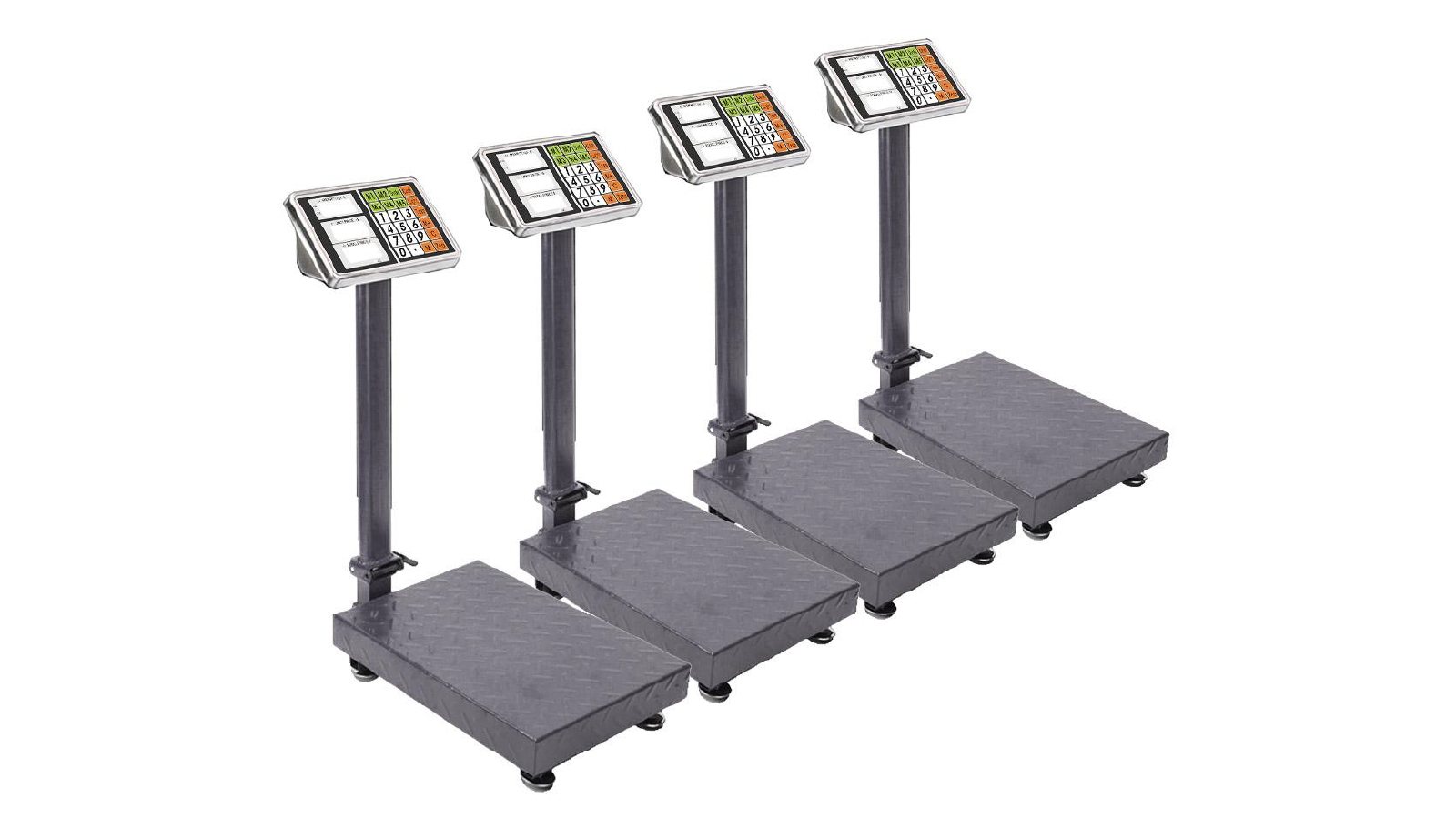 SOGA 4x 150kg Electronic Digital Platform Scale - Black
