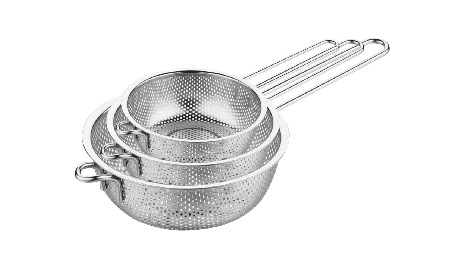 SOGA Stainless Steel Perforated Colander Set