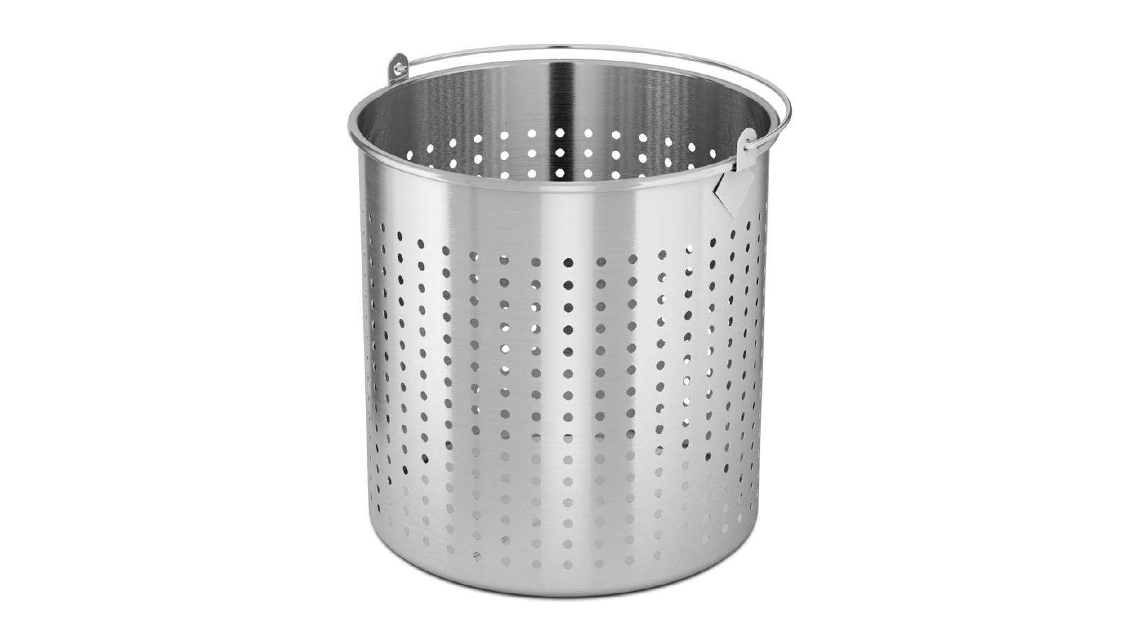 SOGA 21L 18/10 Stainless Steel Perforated Pasta Strainer with Handle