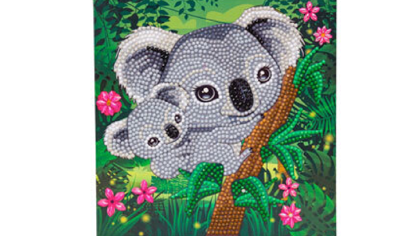 Craft Buddy Koala Hugs Card Crystal Art Harvey Norman