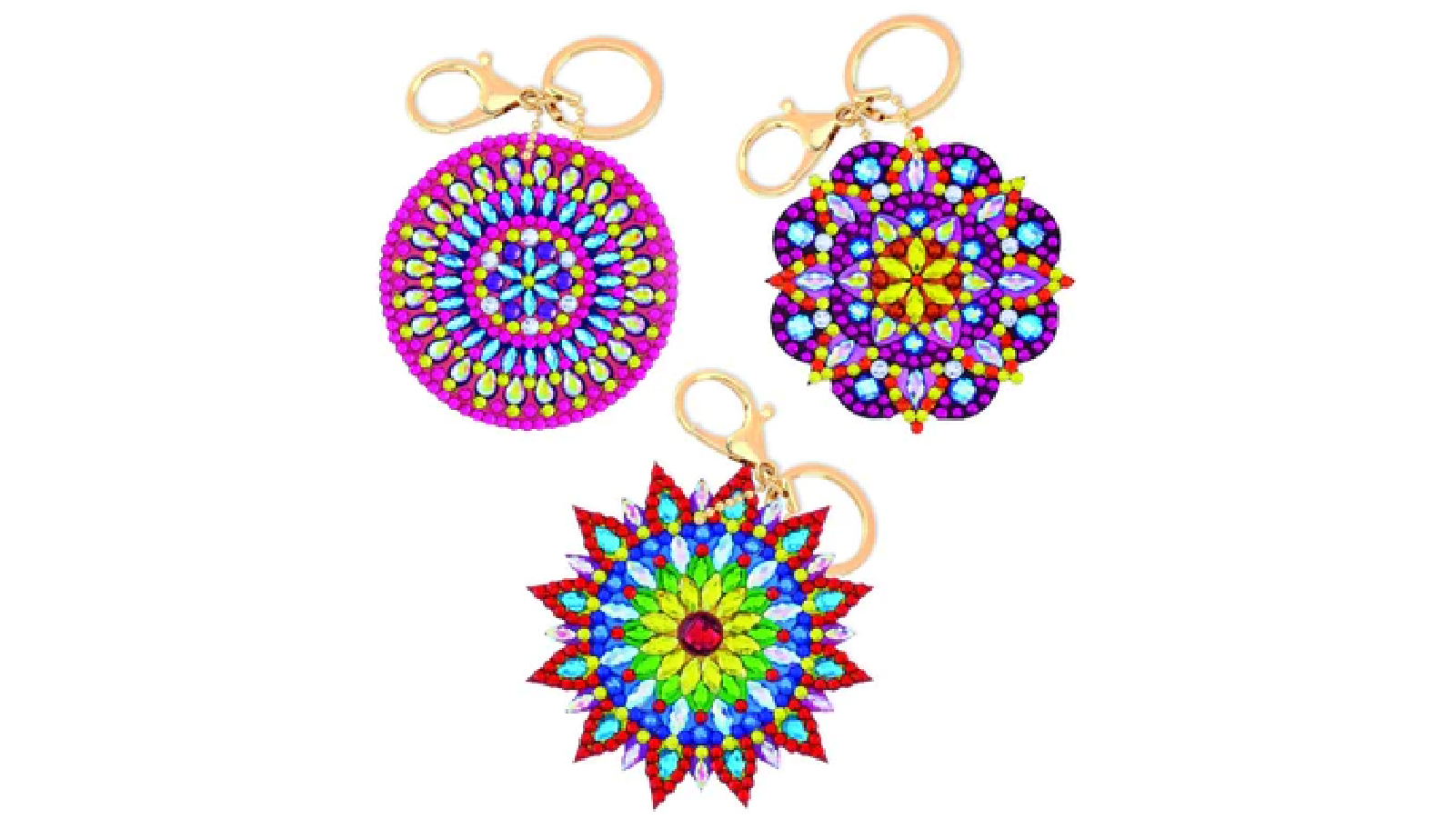 Craft Buddy Mandalas Keyring Kit Crystal Art