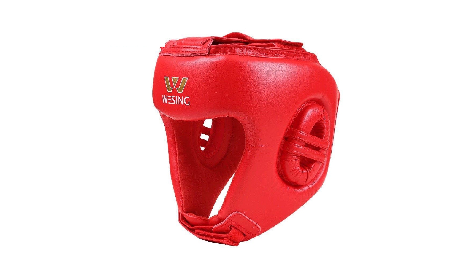 Morgan Sports Red Wesing Aiba Approved Leather Head Guard - Large