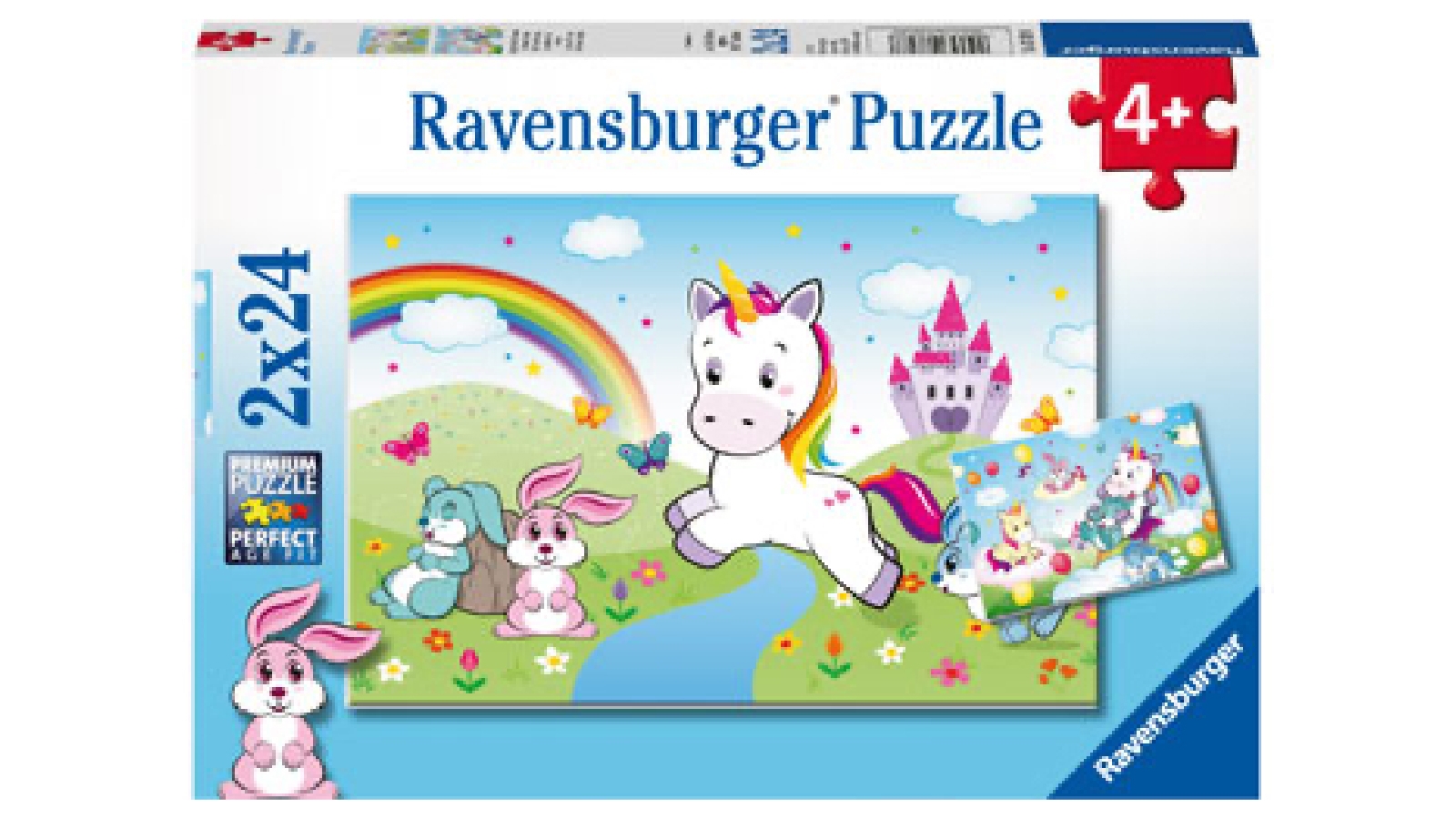 Ravensburger 2x24-Piece Fairy-tale Unicorn Puzzle