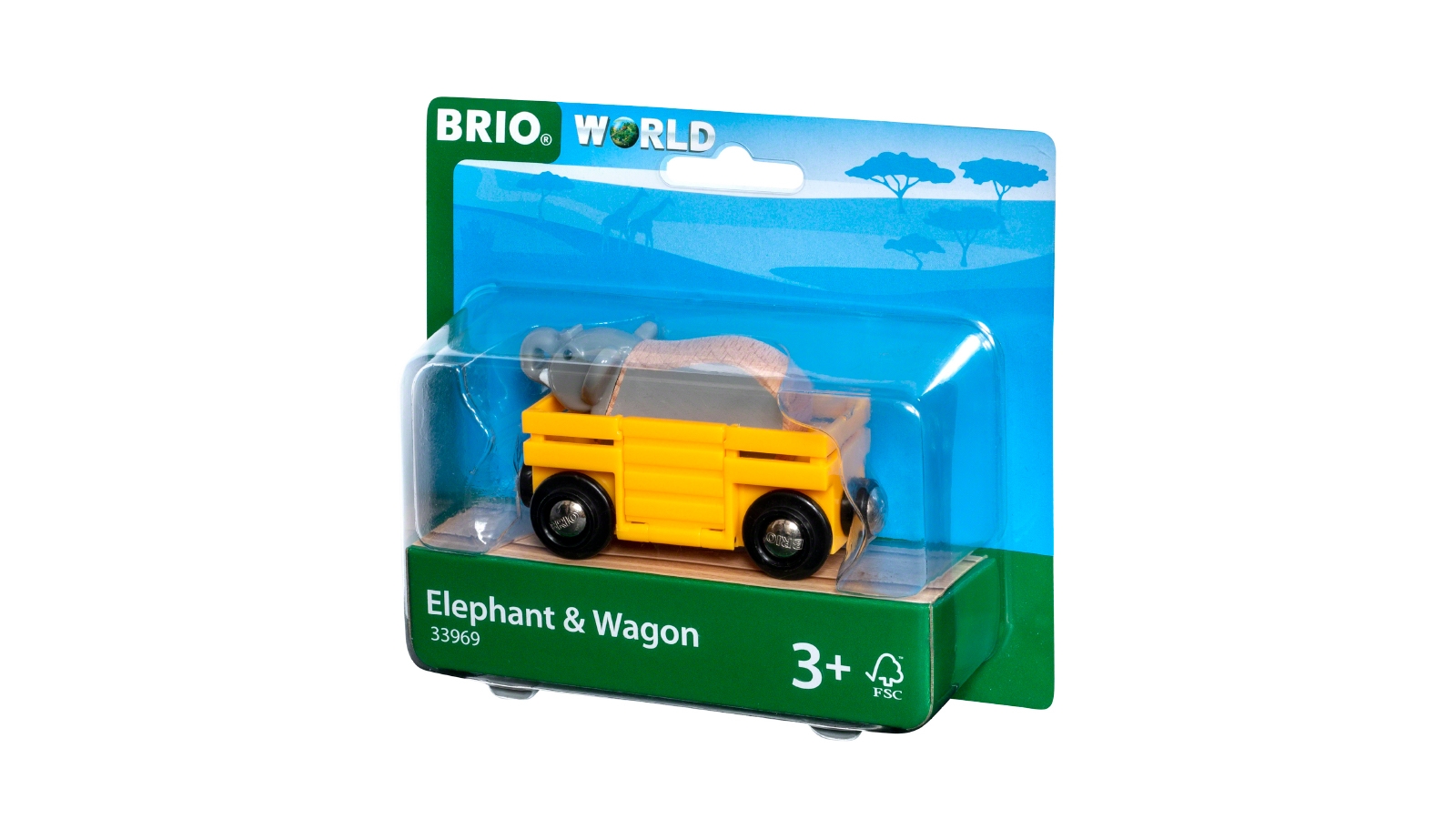 Brio 2-Piece Vehicle-Elephant and Wagon