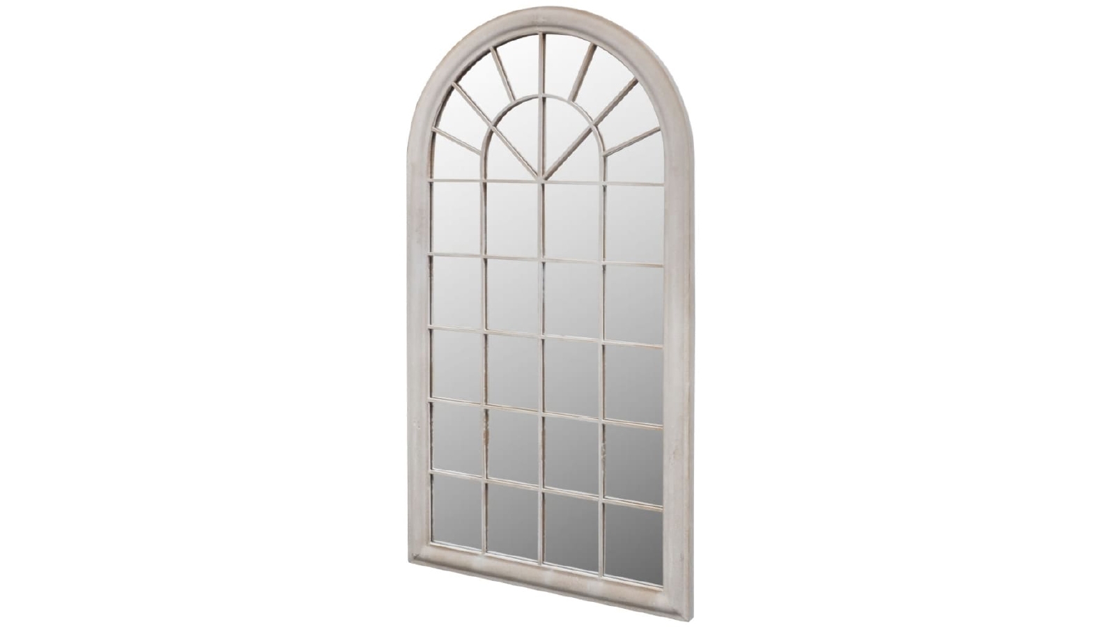 vidaXL 60x116cm Rustic Arch Garden Mirror for Both Indoor and Outdoor Use