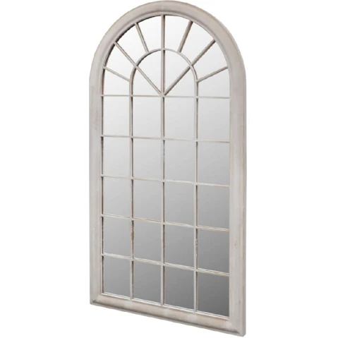 vidaXL 60x116cm Rustic Arch Garden Mirror for Both Indoor and Outdoor Use