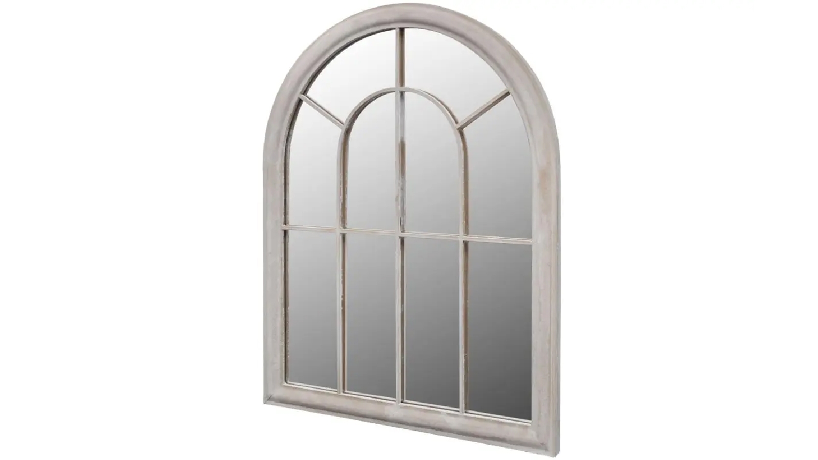vidaXL 69 x 89 cm Rustic Arch Garden Mirror for Both Indoor and Outdoor Use