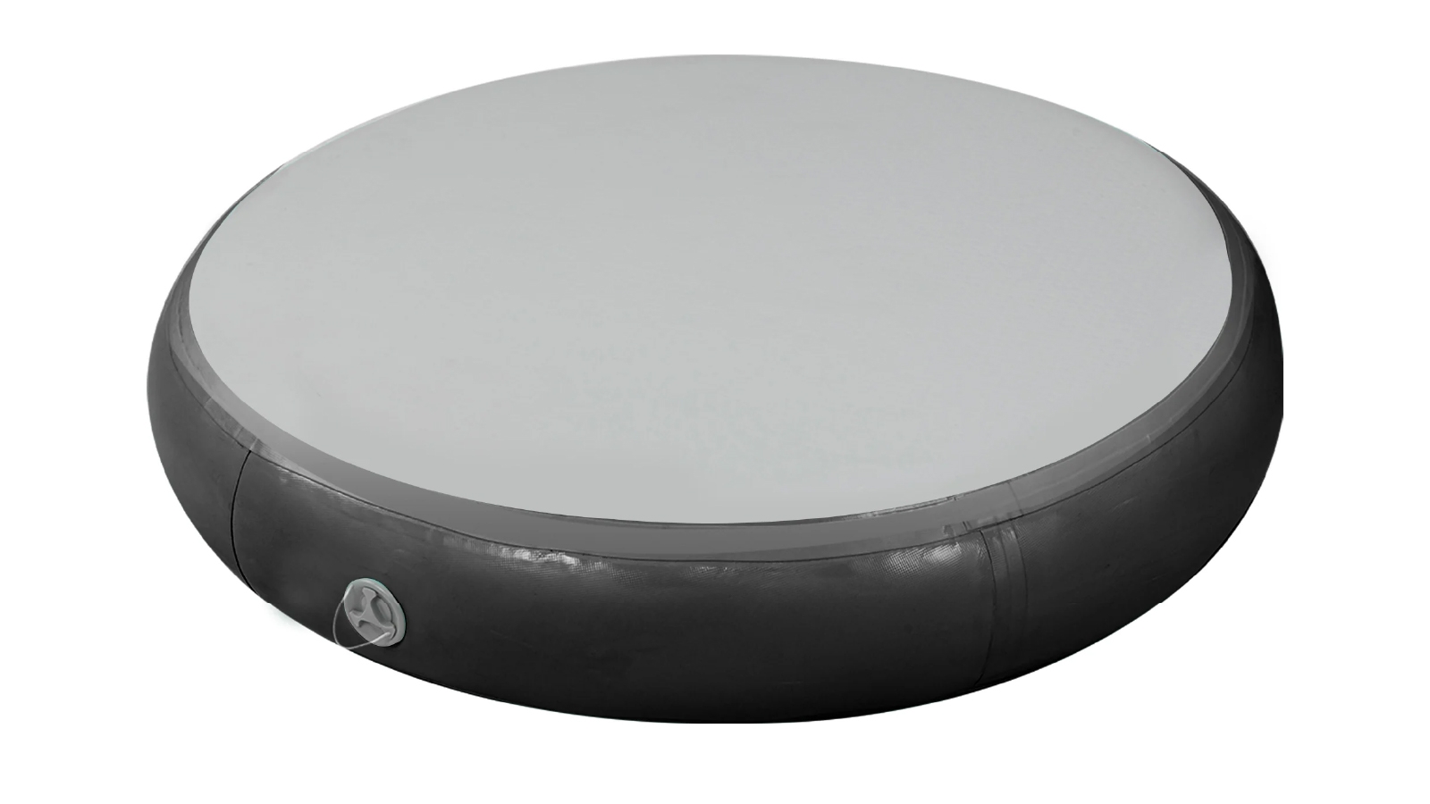 Powertrain 1m Air Track Round Inflatable Mat - Black