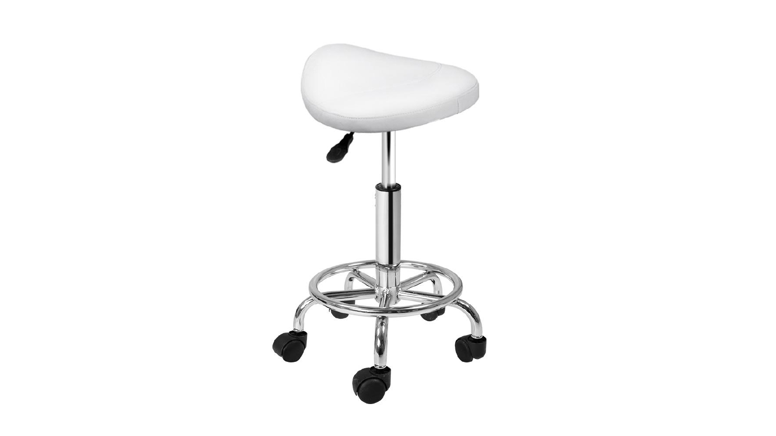 Artiss Hydraulic Lift Salon Swivel Stool - White