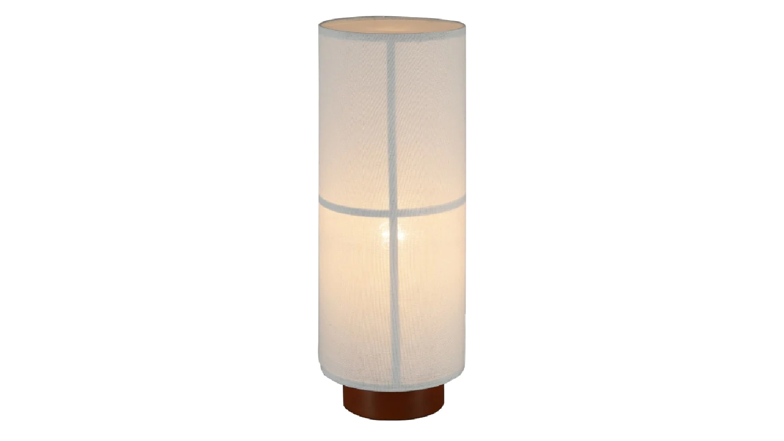 Luminea Matilda Modern Classic Linen Shade Metal Table Lamp Light - White