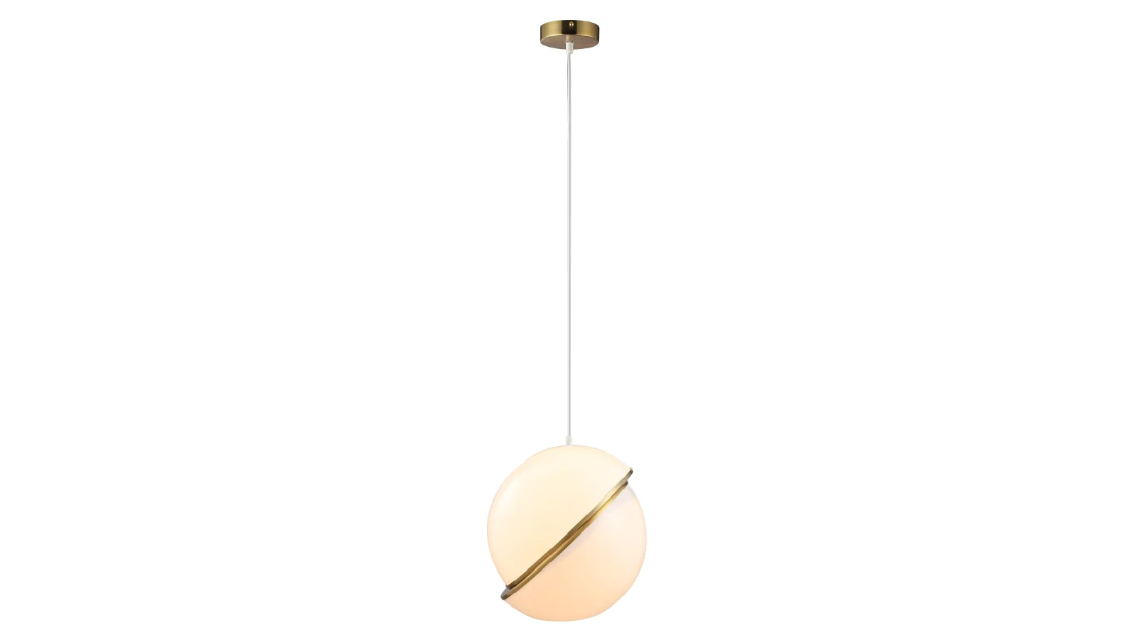 Luminea Small Gigi Modern Futuristic Cylindrical Pendant Lamp Light - White