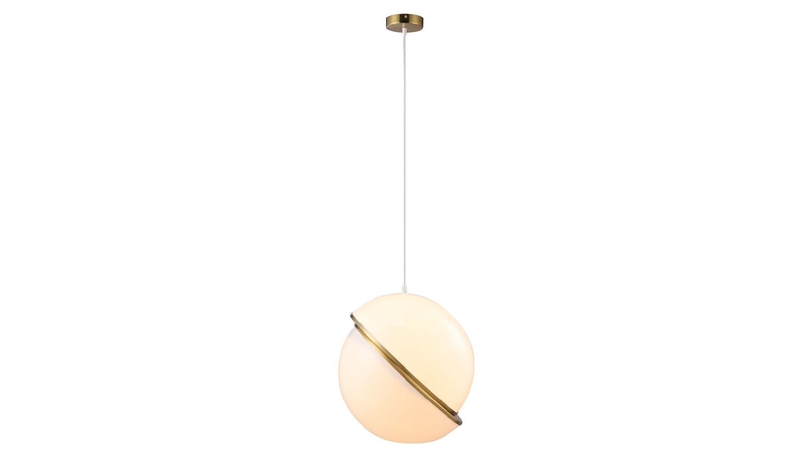 Luminea Large Gigi Modern Futuristic Cylindrical Pendant Lamp Light - White