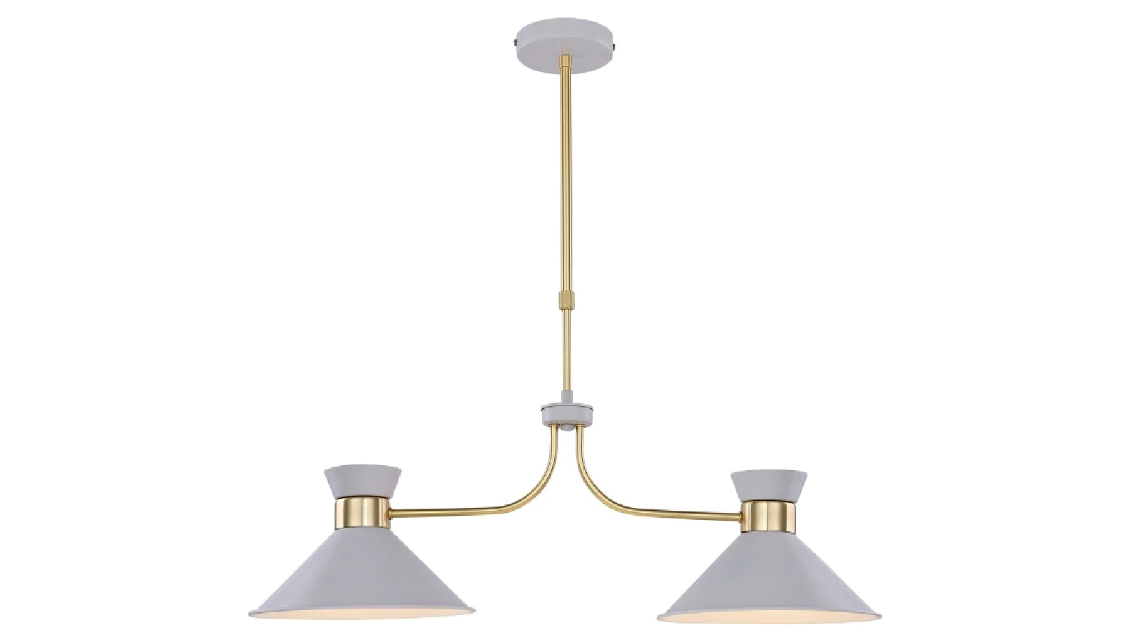 Luminea Eva 2-Lights Modern Pendant Lamp Light - White