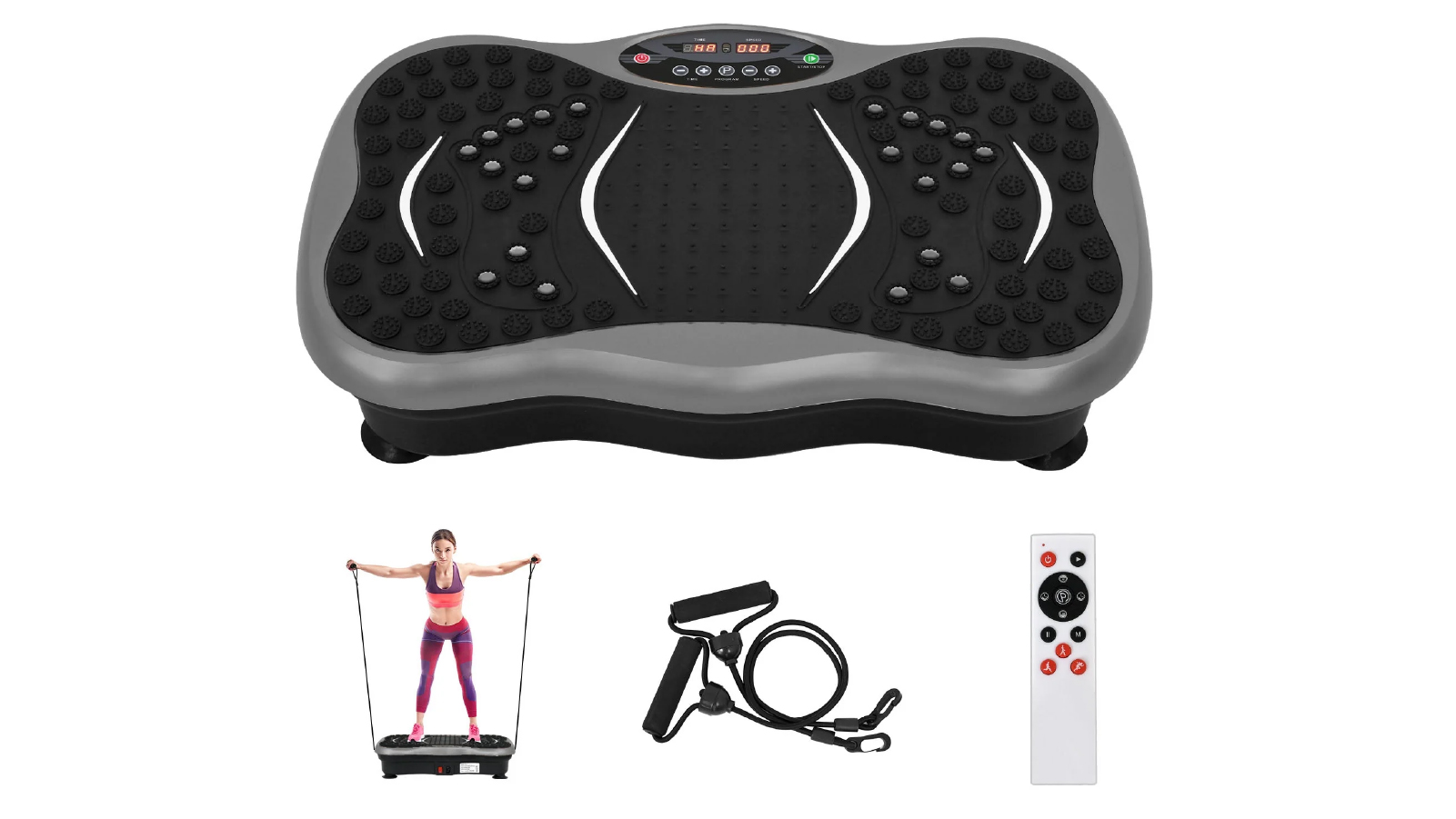Advwin Vibration Machine Plate Exercise Machine - Grey