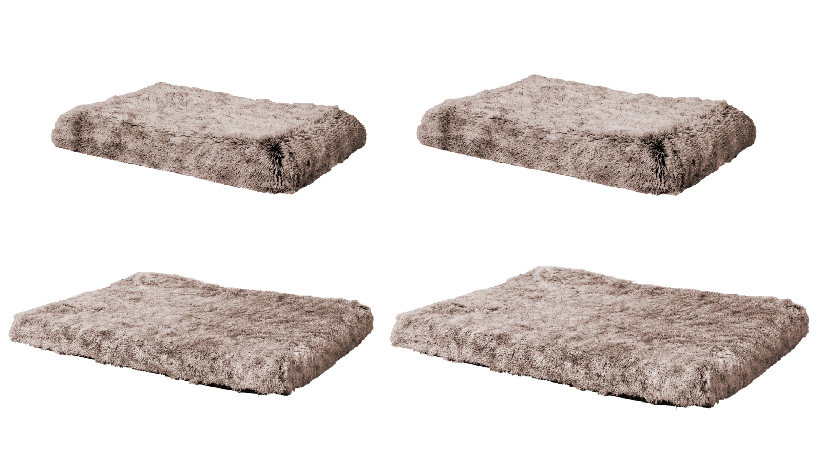 PaWz Washable Dog Mat Pet Calming Bed Memory Foam Orthopedic Removable Cover - Coffee