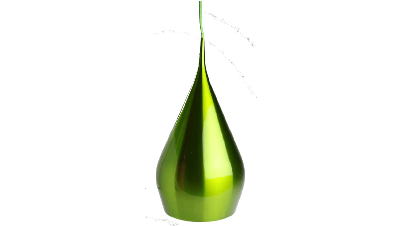 Sylvania Lighting Erissa Modern Classic Sleek Contour Wine Glass Metal Pendant Light Lamp - Green