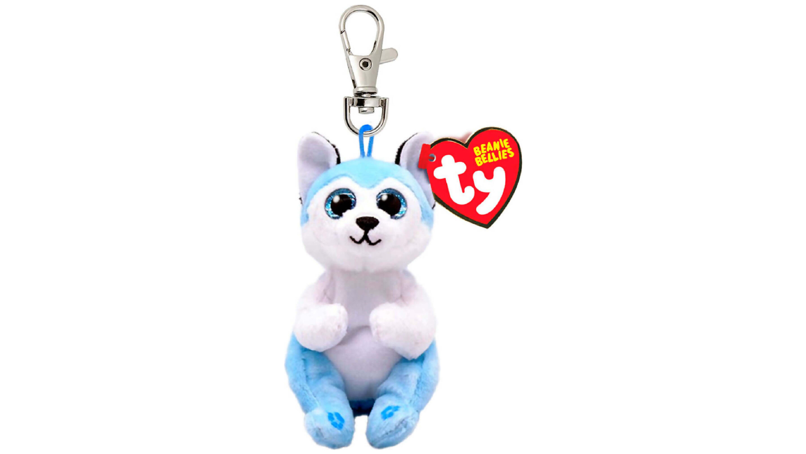 Ty Beanie Bellies Clip - Thunder Blue Husky