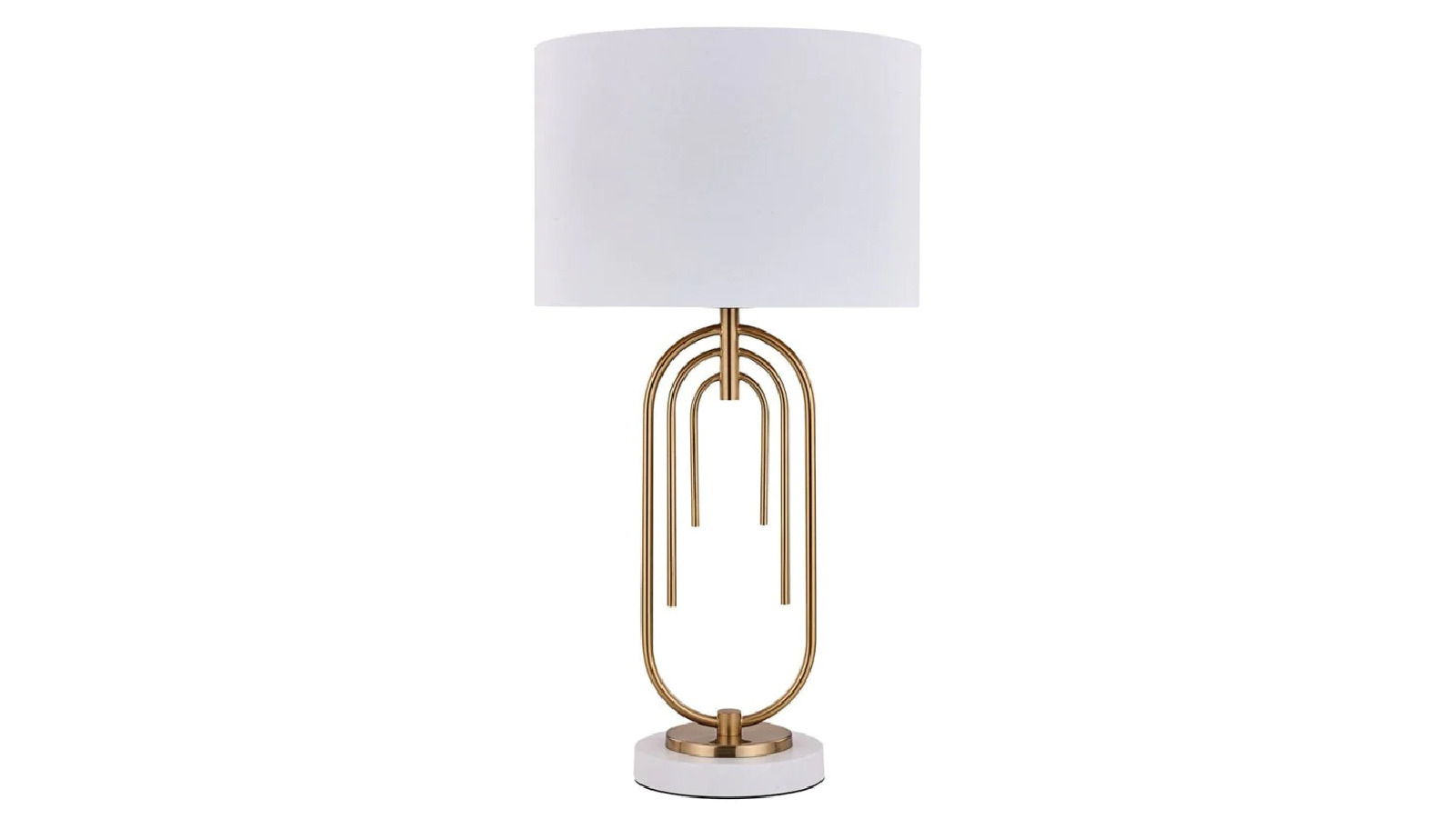 Luminea Flora Modern Elegant Table Lamp Desk Light - White