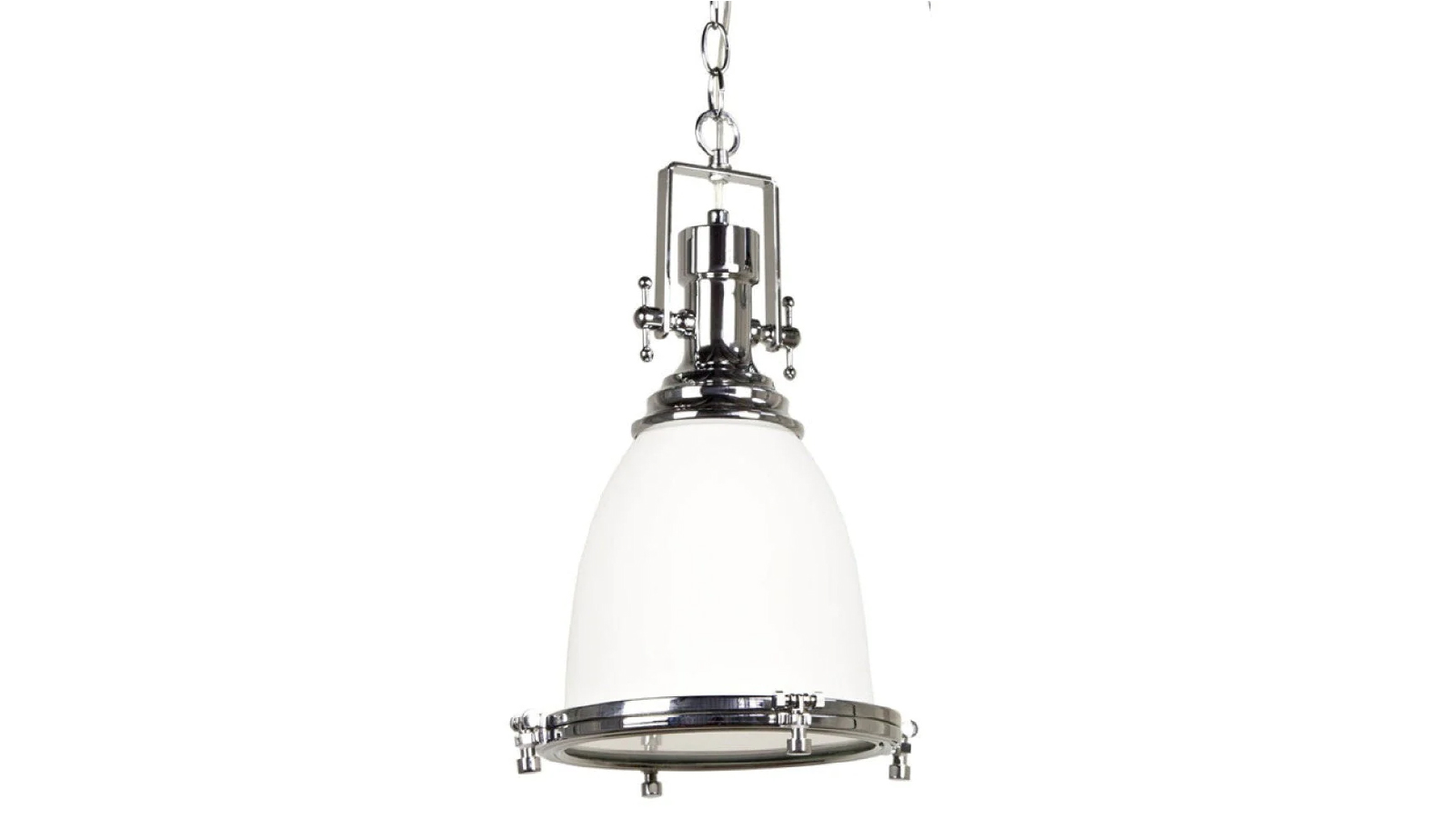 Sylvania Lighting Gelo Classic Vintage Industrial Pendant Light Lamp Chain Cord - Clear Chrome