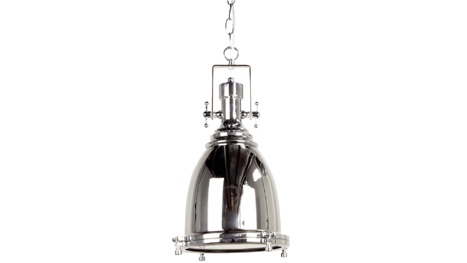 Sylvania Lighting Gelo Classic Vintage Industrial Pendant Light Lamp Chain Cord - Chrome