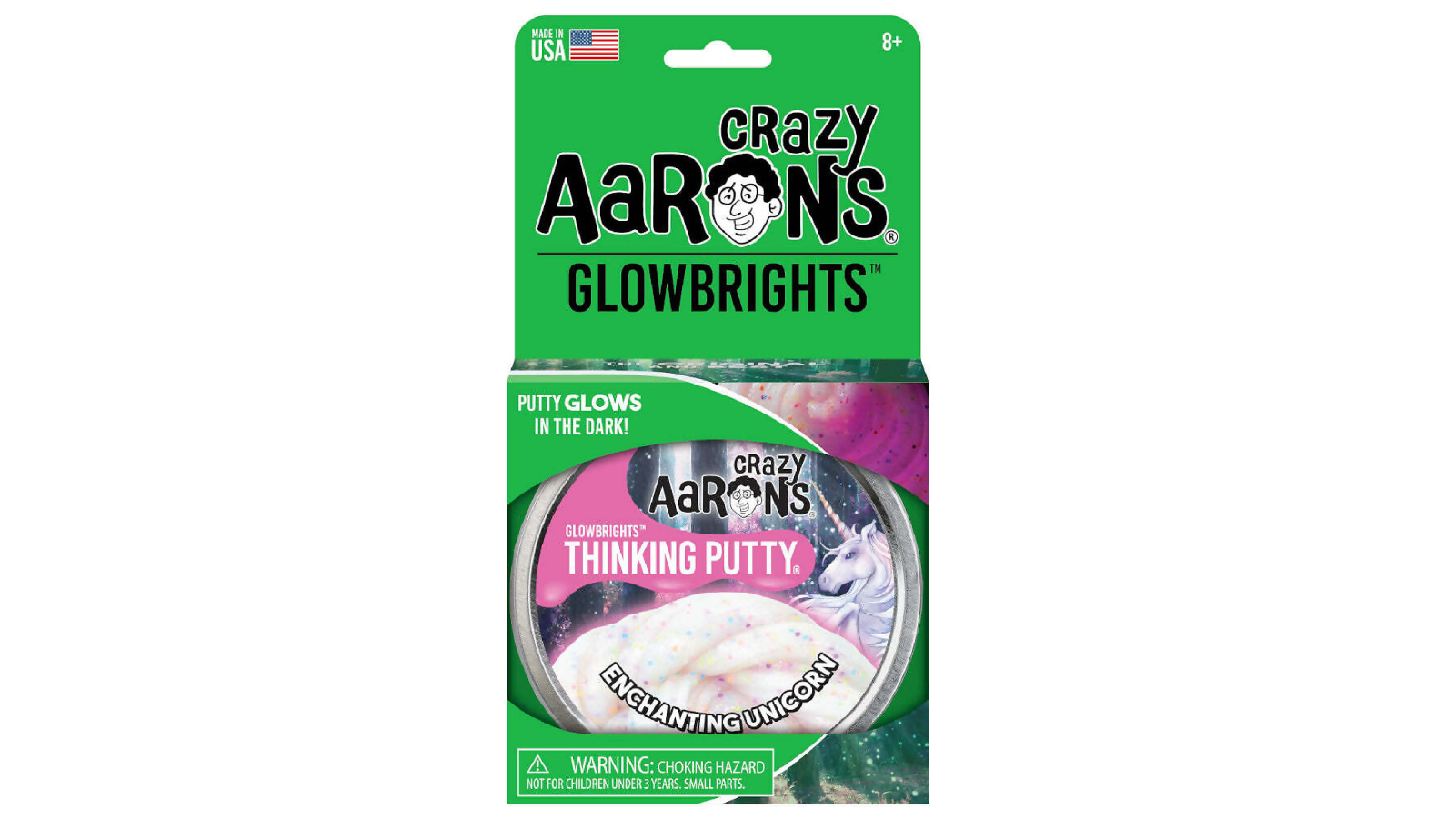 Crazy Aaron's Putty 4 Inch Glowbrights Enchanting Unicorn