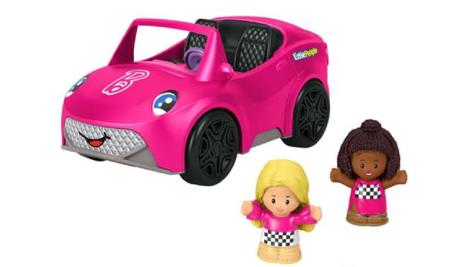 Barbie Little People Toy Car With Music Sounds And 2 Figures Convertible Toddler Toys