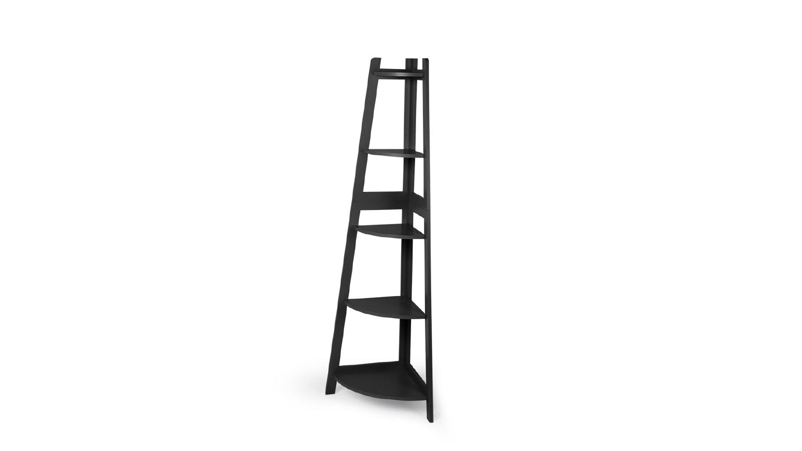 Levede 5-Tier Corner Shelf Storage - Black