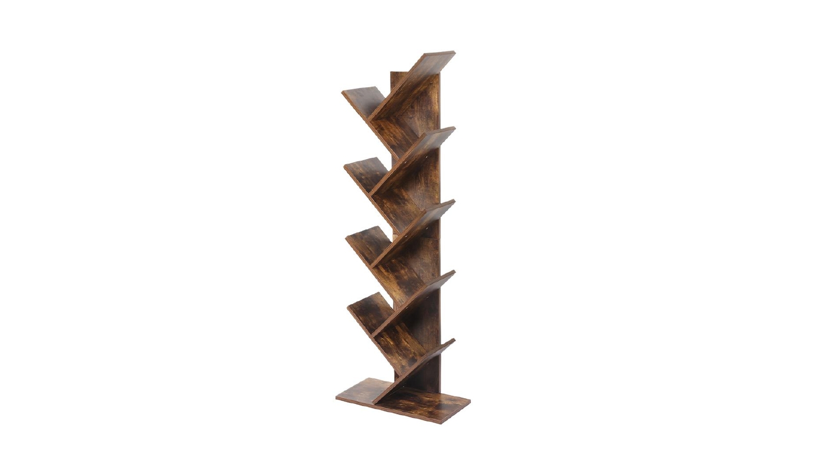 Levede 8-Tier Bookshelf Wooden Tree Bookcase Storage Home Decor Display Stand
