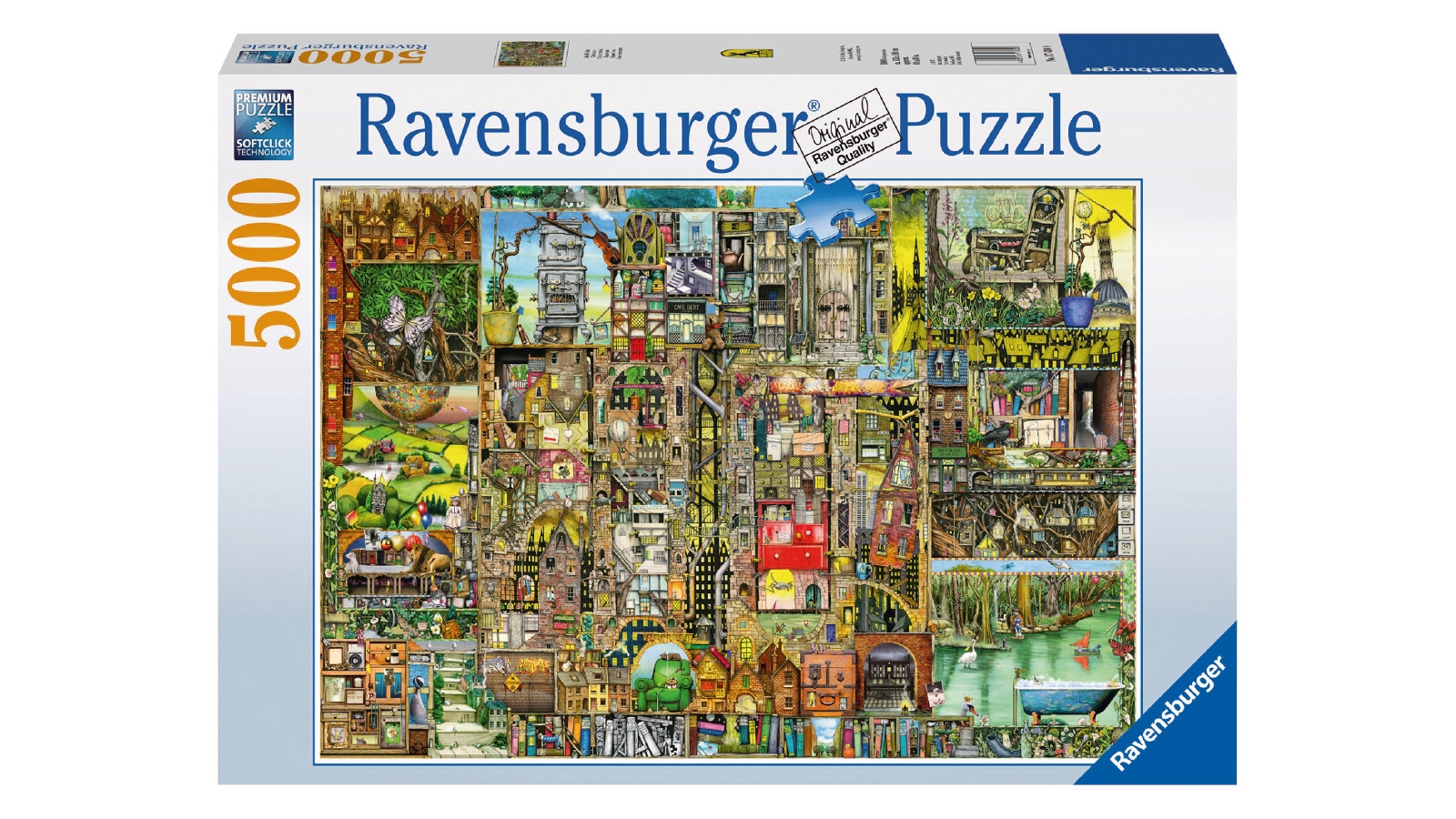 Ravensburger 5000-Piece Bizarre Town Puzzle