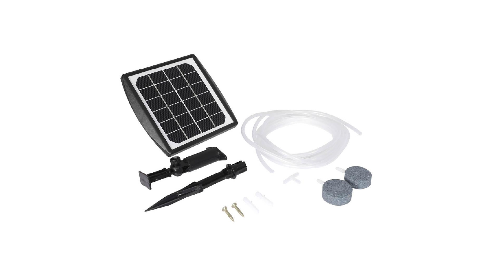 Lambu Solar Oxygenator Air Pump Powered Pool Water Pond Outdoor Fish Oxygen Tank