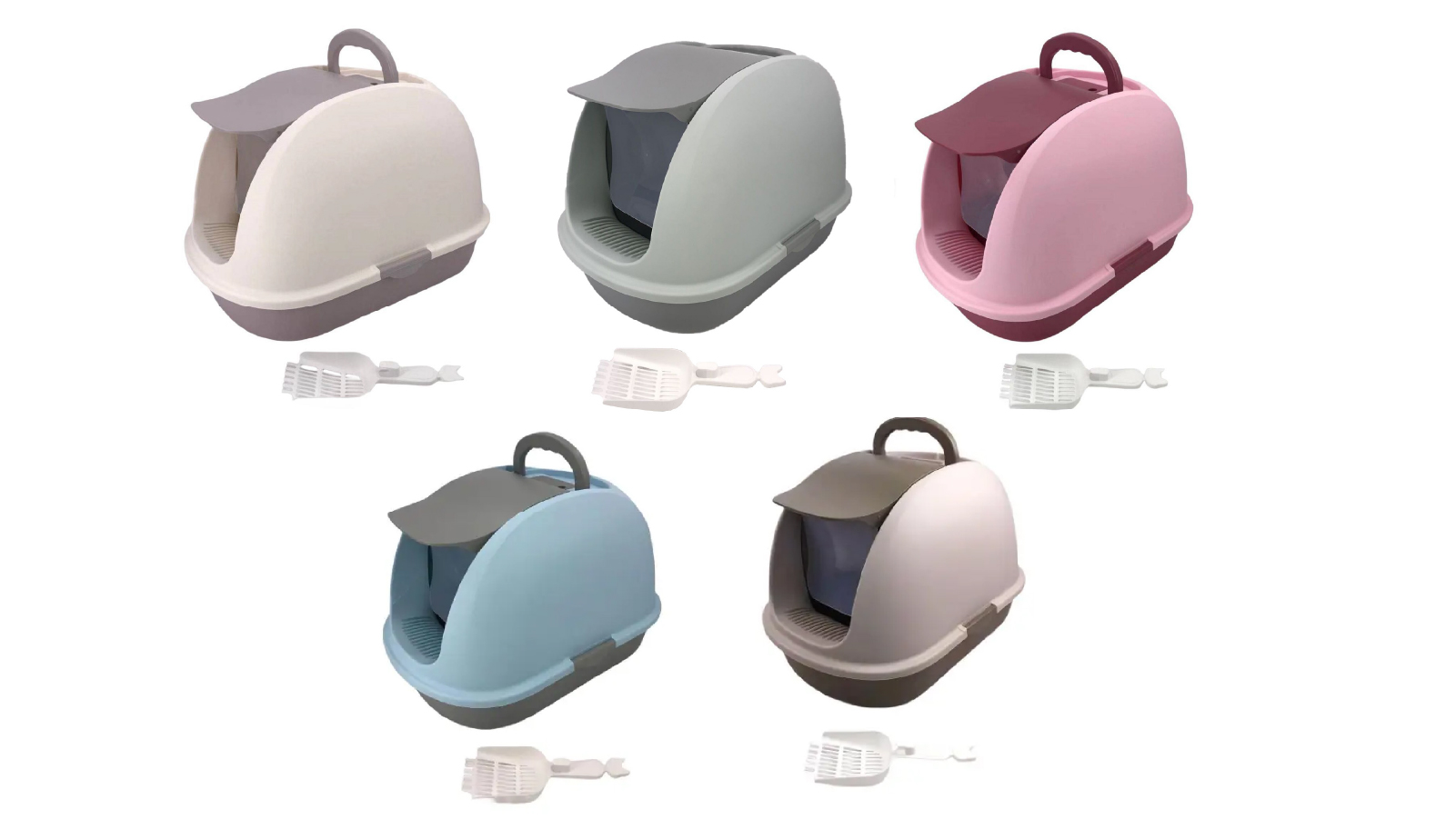 YES4PETS Extra Large Portable Hooded Cat Toilet Litter Box Tray House with Charcoal Filter and Scoop