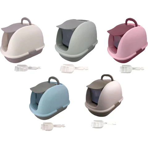 YES4PETS Extra Large Portable Hooded Cat Toilet Litter Box Tray House with Charcoal Filter and Scoop