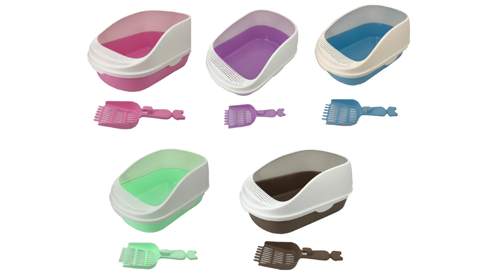 YES4PETS Large Portable Cat Toilet Litter Box Tray House with Scoop