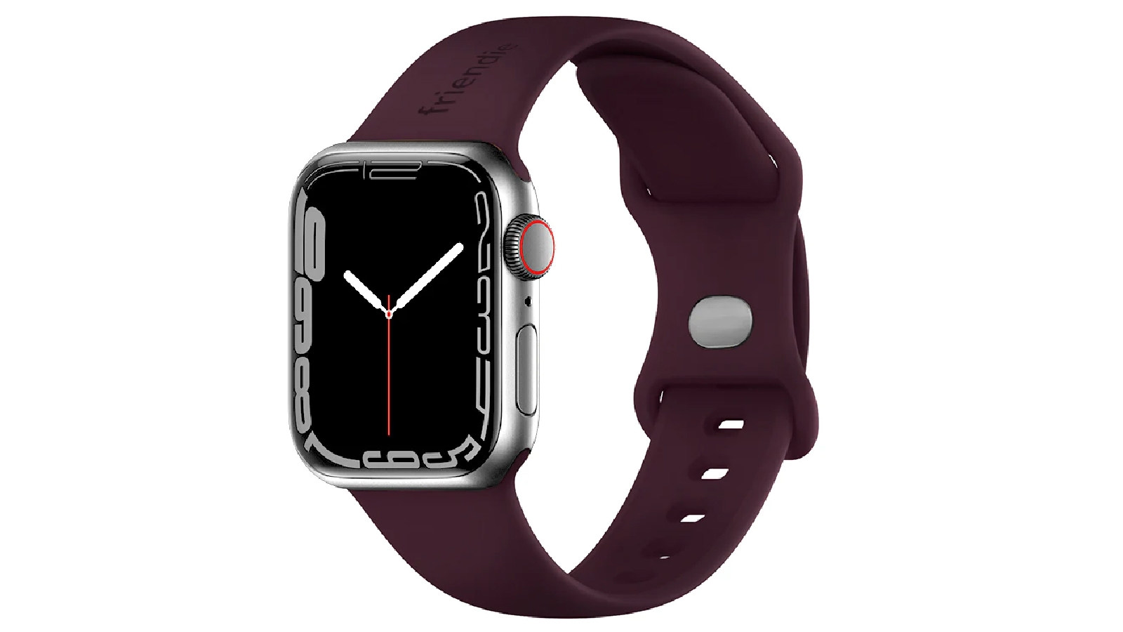 Friendie 38mm The Noosa Sports Band - Burgandy Silver