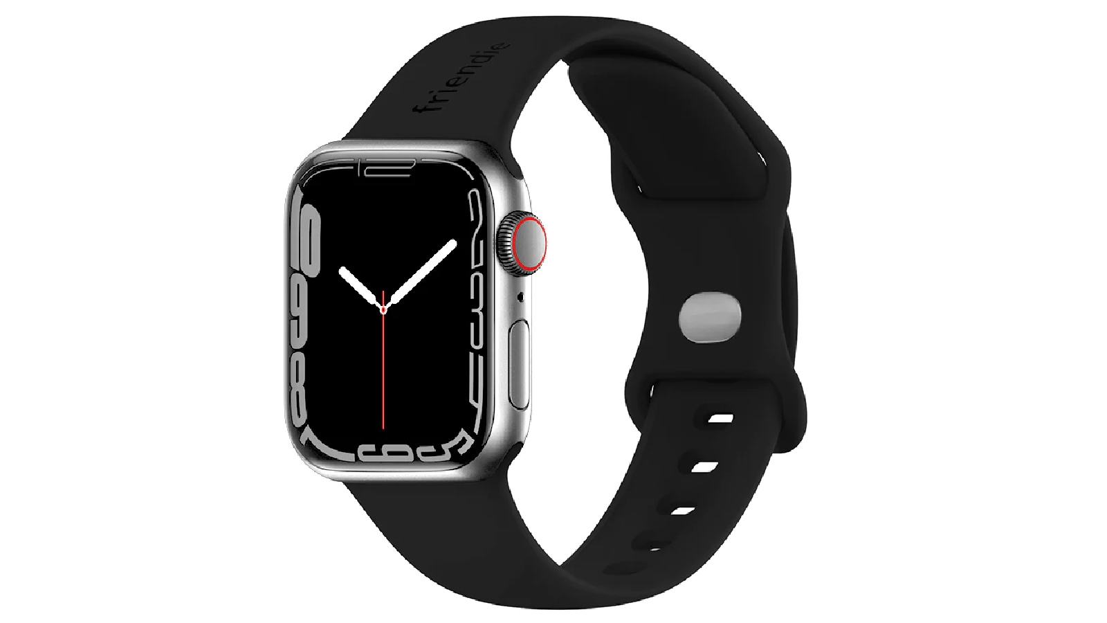 Friendie 42mm The Noosa Sports Band - Black Silver